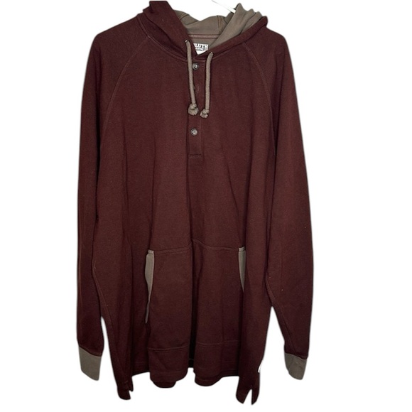 Duluth Trading Co Brown Doubletime Knit Henley in Men’s Size 3XL - Picture 1 of 10